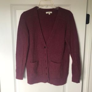 Madewell Maroon Cardigan